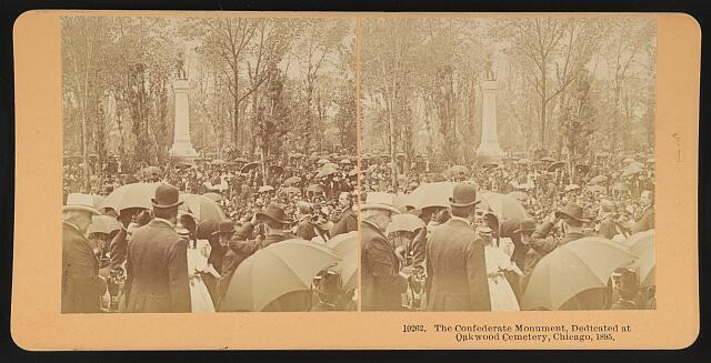 The confederate monument, dedicated at Oakwood Cemetery, Chicago, 1895
