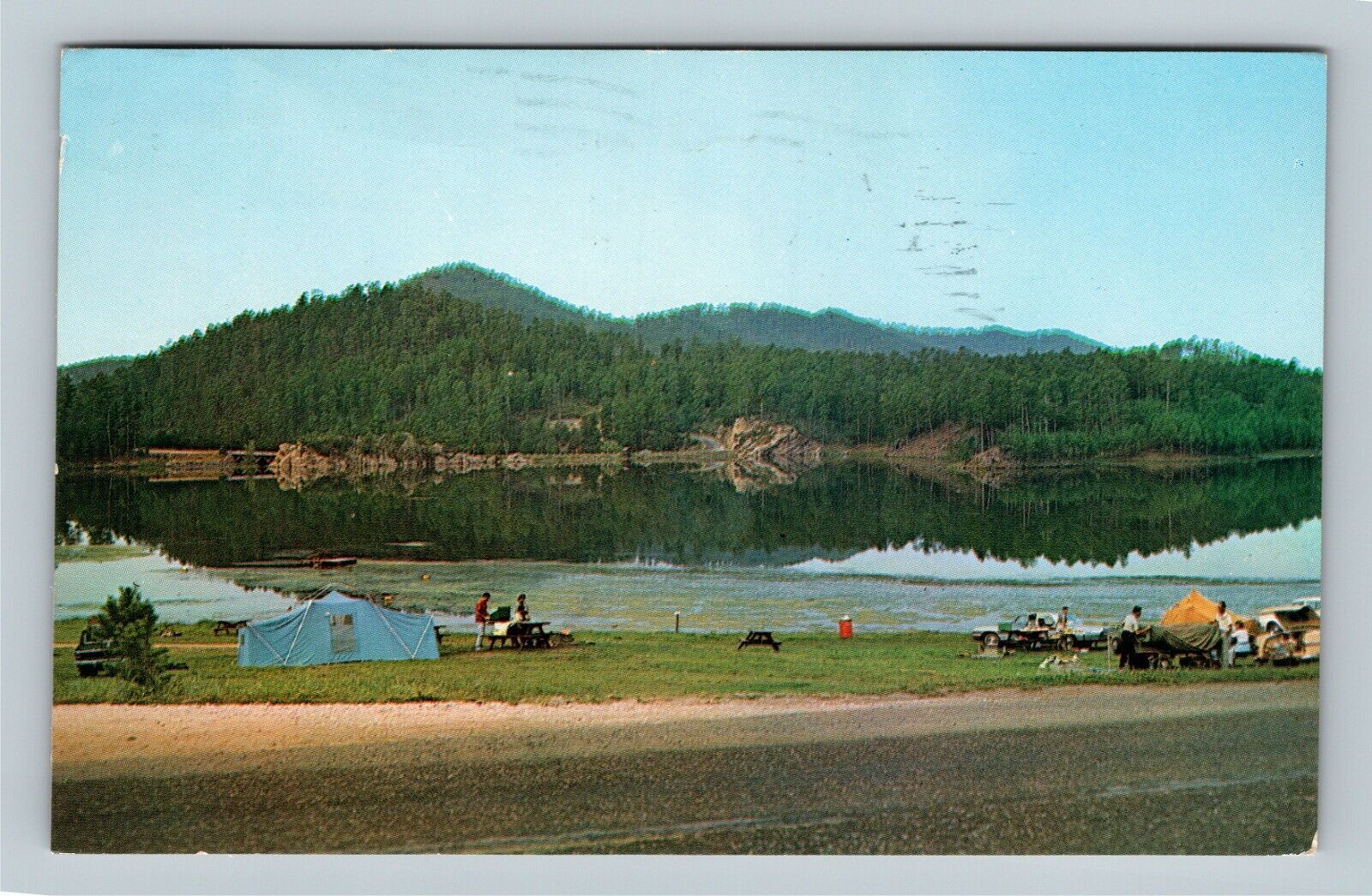 Custer State Park SD, Stockade Lake, South Dakota c1967 Vintage Postcard