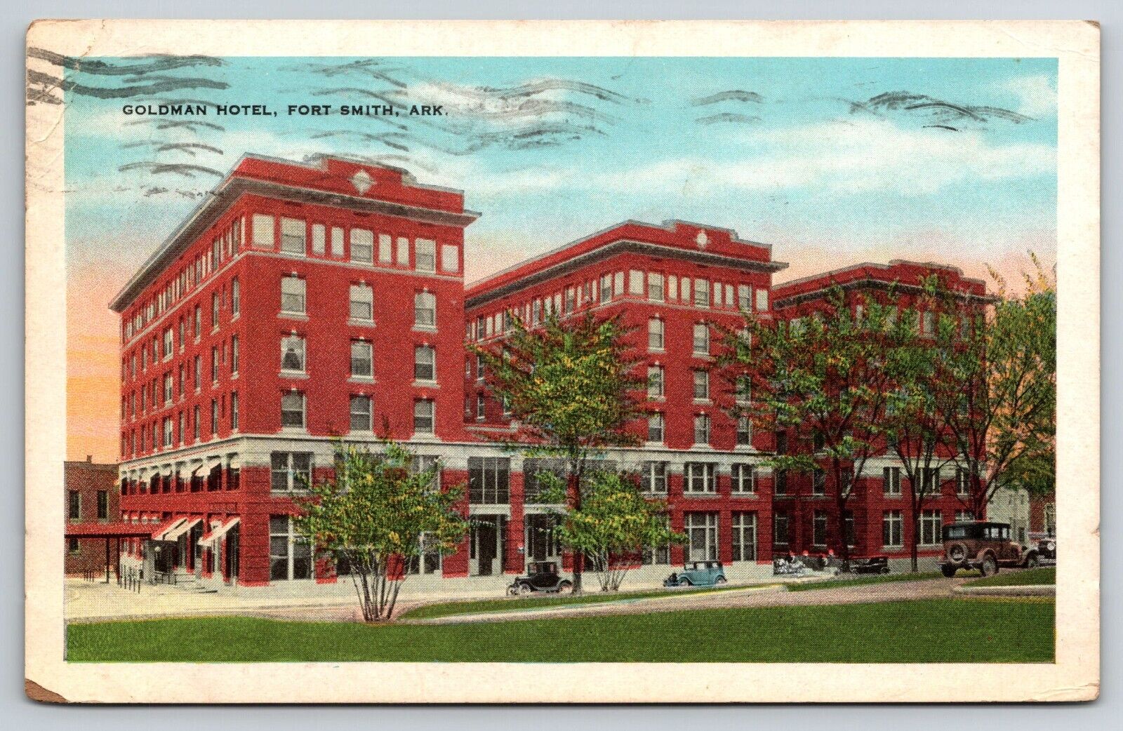 Goldman Hotel, Fort Smith, Arkansas 1930s Postcard S31113