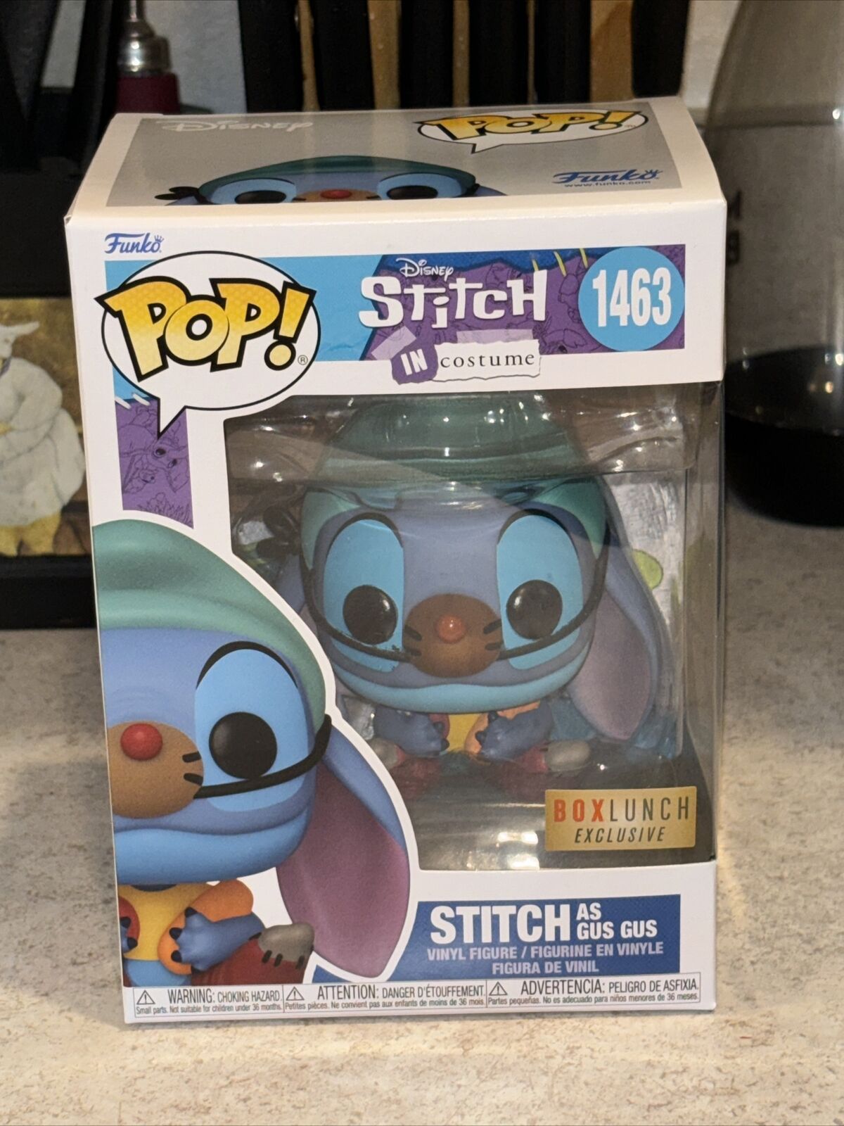 Funko Pop Disney #1463 Stitch As Gus Gus Stitch In Costume Box Lunch Exclusive