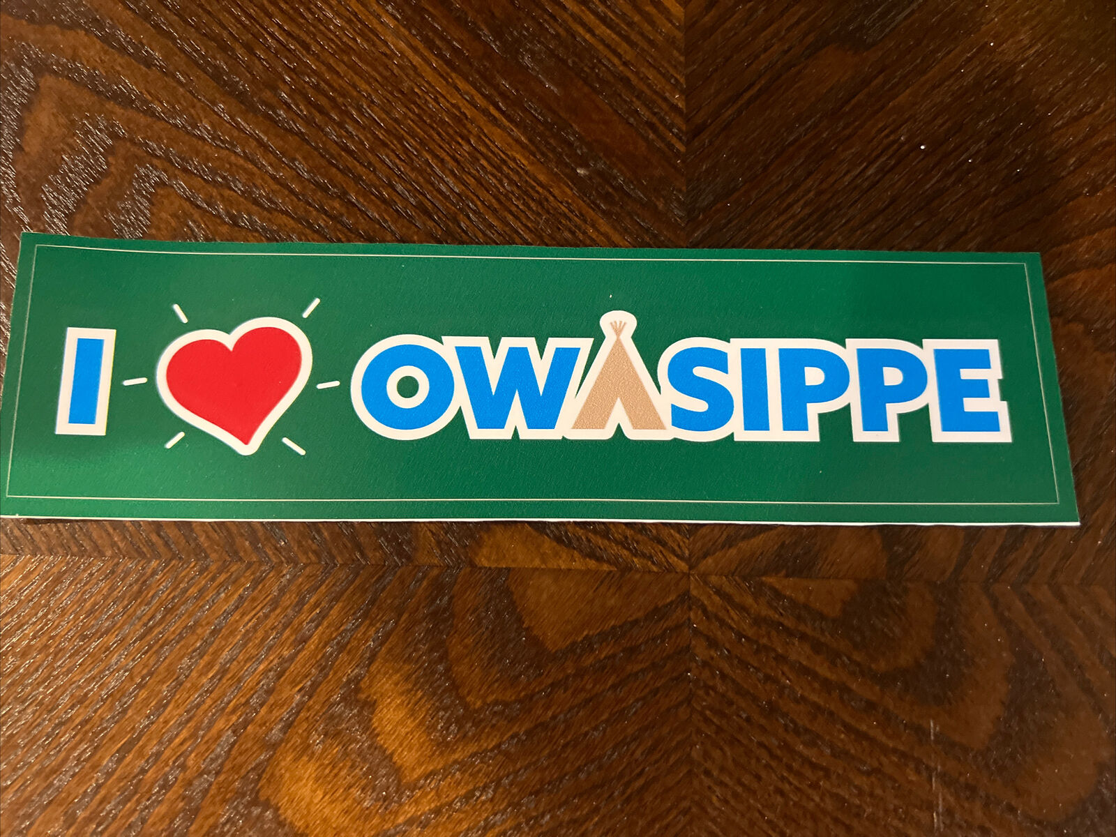 Owasippe Scout Camp Reservation I ❤️ Owasippe Bumper Sticker