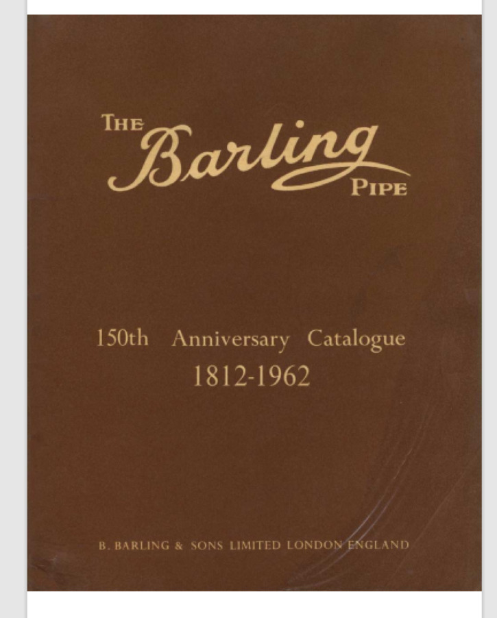 1962 barling pipe Catalog 55 pages comb bound gloss covers