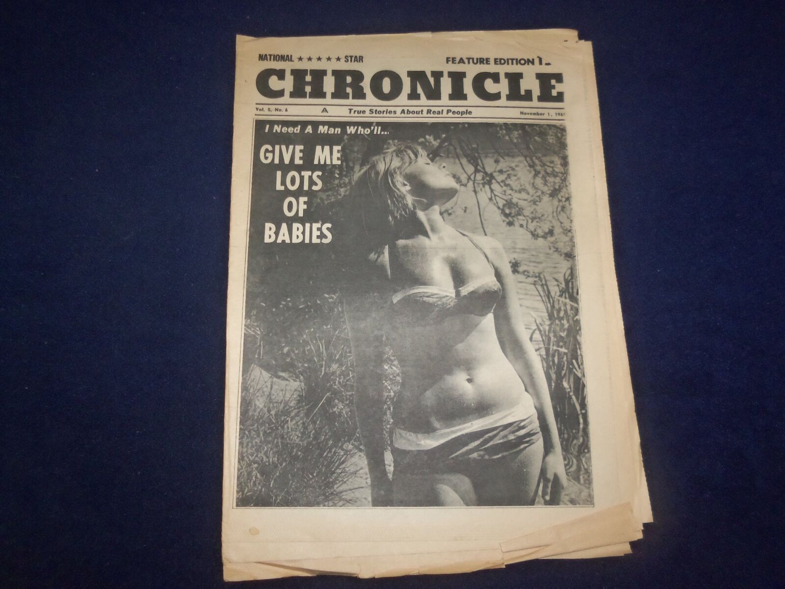 1965 NOV 1 NATIONAL STAR CHRONICLE NEWSPAPER - GIVE ME LOTS OF BABIES - NP 6897