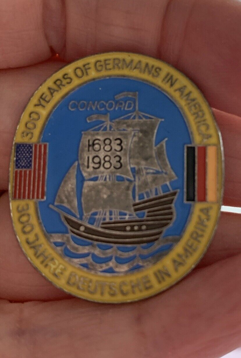 300 Years Of Germans In America  Souvenir Lapel Pin