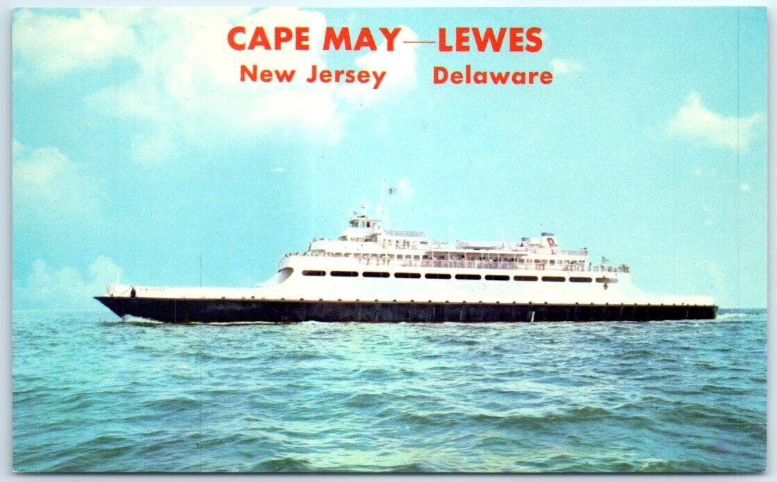 Postcard - Cape May, New Jersey-Lewes, Delaware Ferry