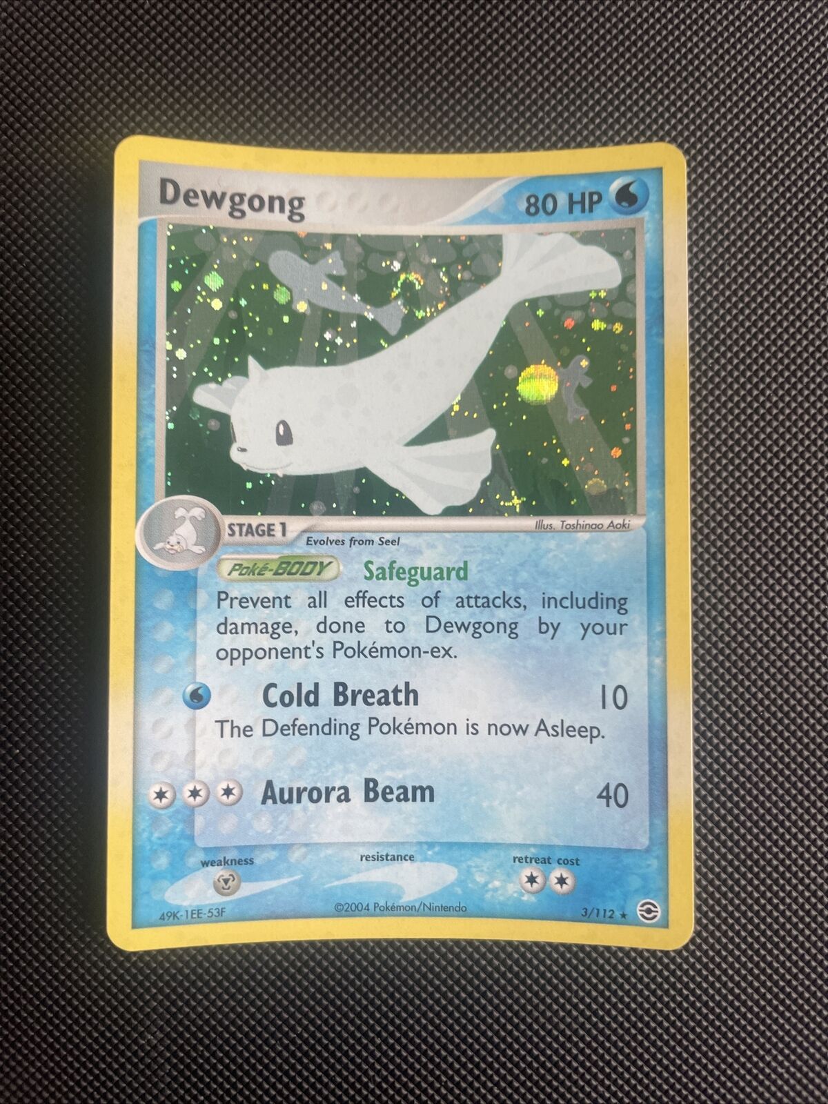 Pokémon TCG - Dewgong Ex FireRed & LeafGreen Set Card 3/112 RARE HOLO NM/LP