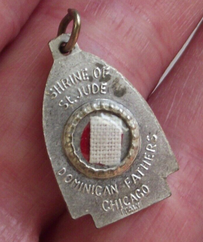 Shrine of St Saint Jude Dominican Fathers pendant relic medal patron of hope