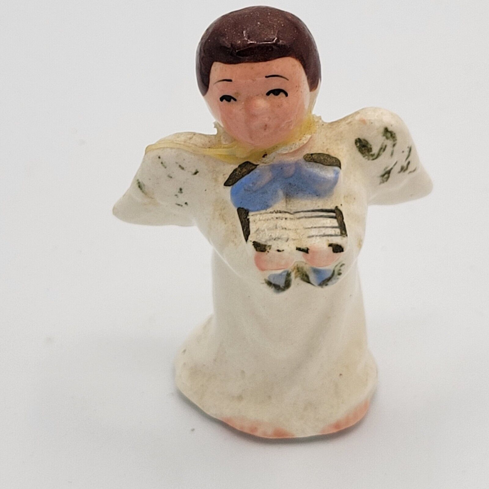 Vintage Singing Boy ANGEL Figurine Holding Sheet Music Christmas Made In Japan