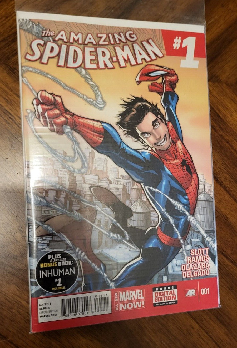 Amazing Spider-Man #1 1st Cindy Moon (Silk) (2014 Marvel Comics) NM- Ramos Cover