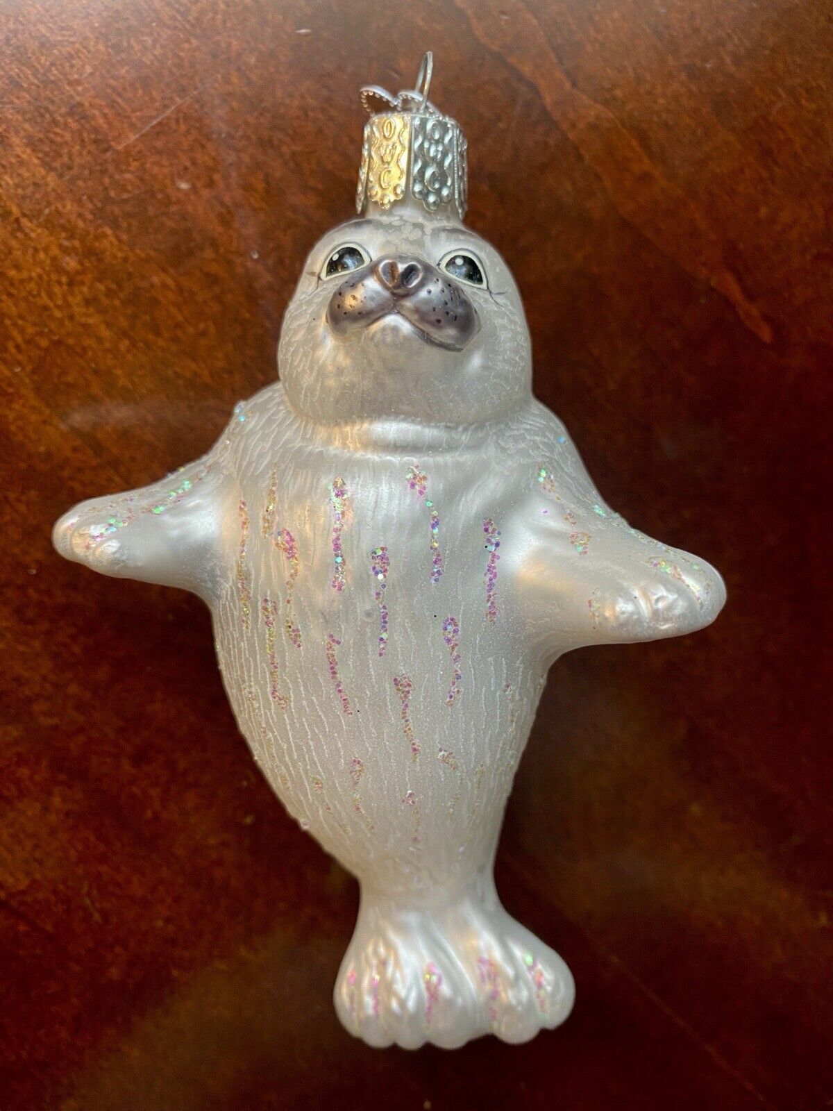 Old World Christmas Ornament Seal Pup Ocean Sea Life NWOB