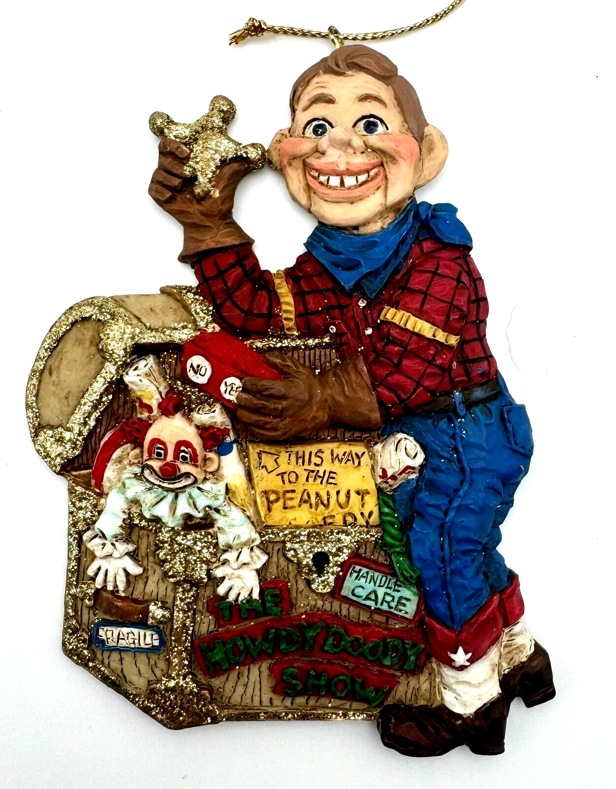 Kurt Adler Howdy Doody Ornament Cowboy Clown 4\