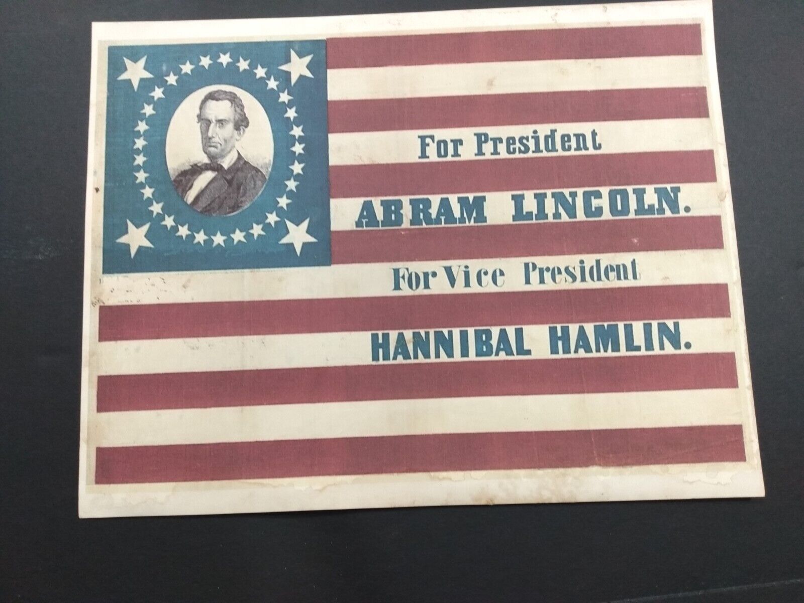 Abraham Lincoln For President Advertising