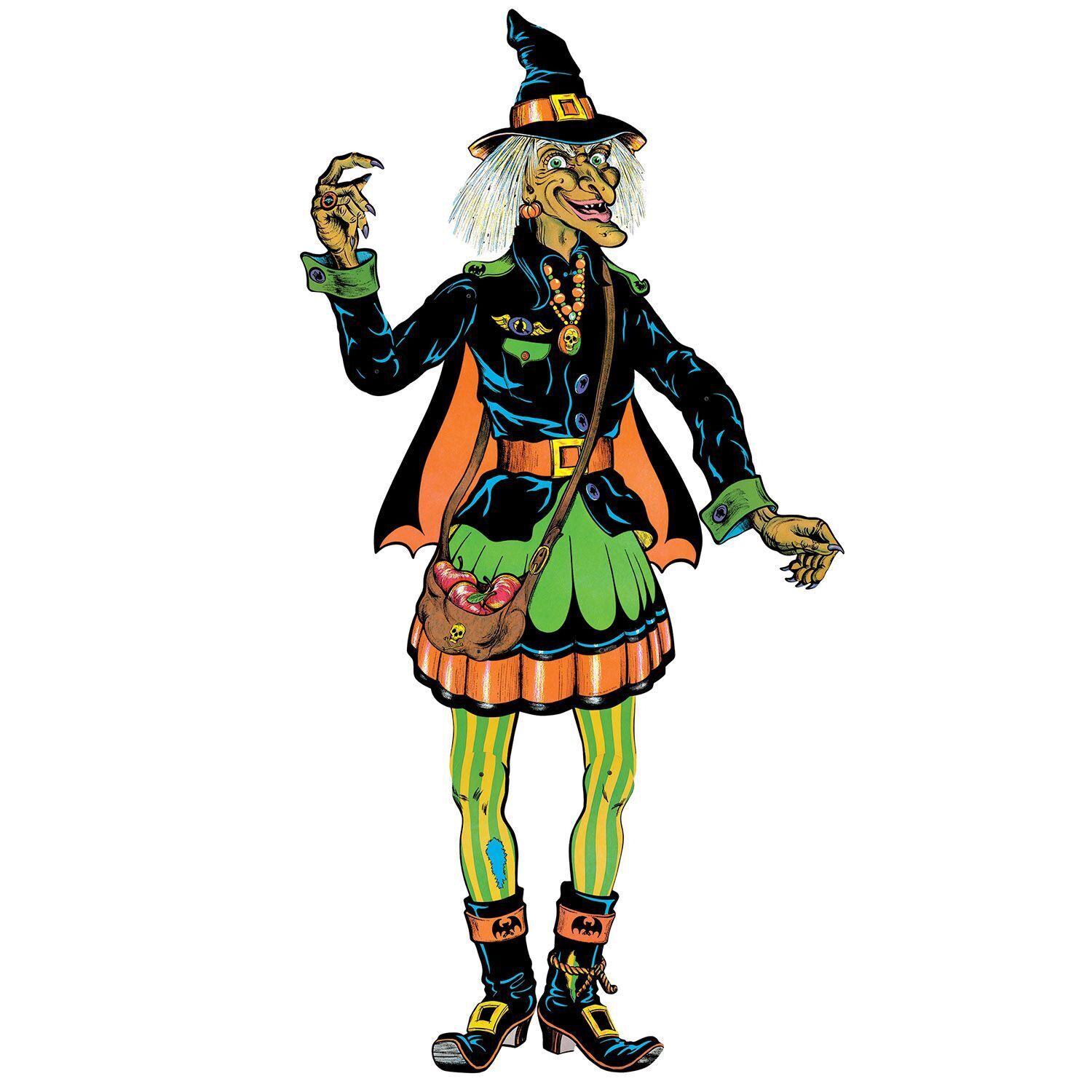 Beistle Retro Halloween Jointed Witch