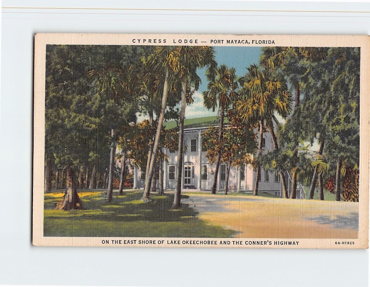 Postcard Cypress Lodge Port Mayaca Florida USA
