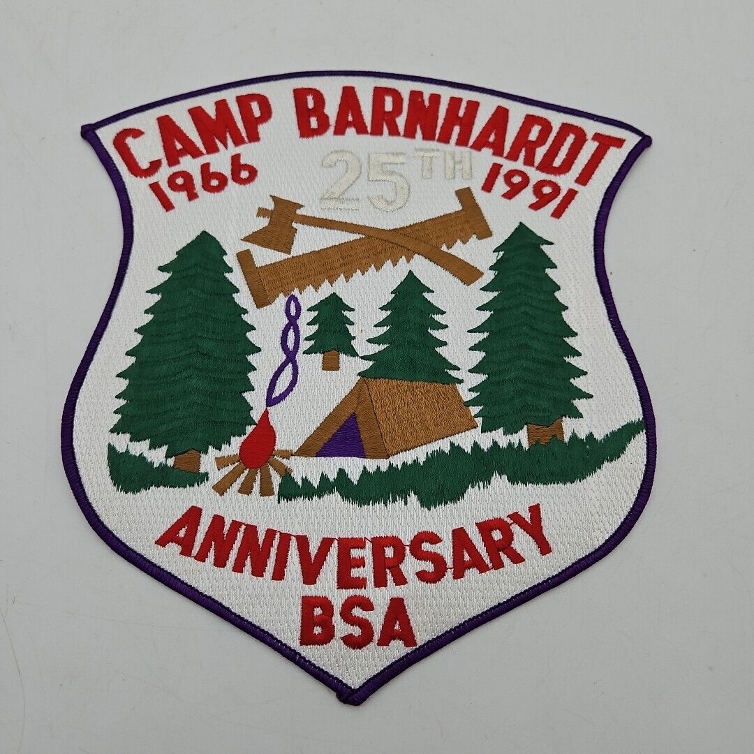 Camp Barnhardt 1991 25th Anniversary Jacket Patch BSA