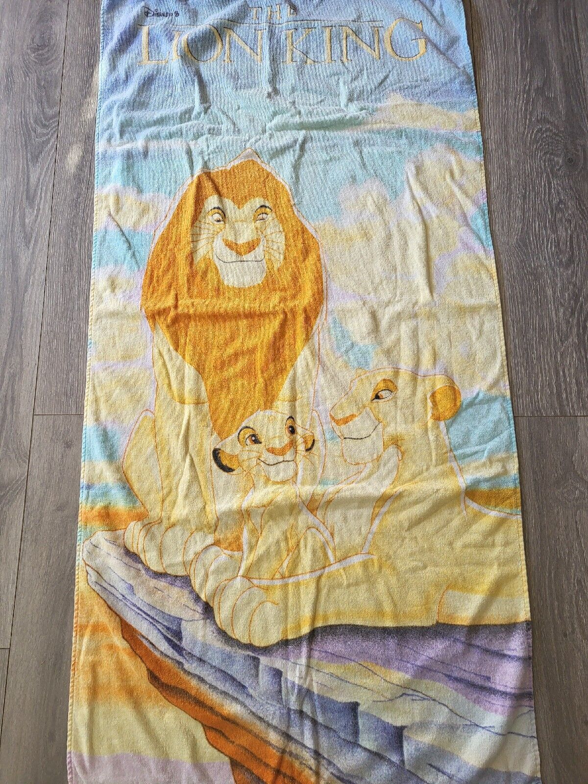 Vintage Franco Disney The Lion King Beach Pool Bath Towel 90\'s