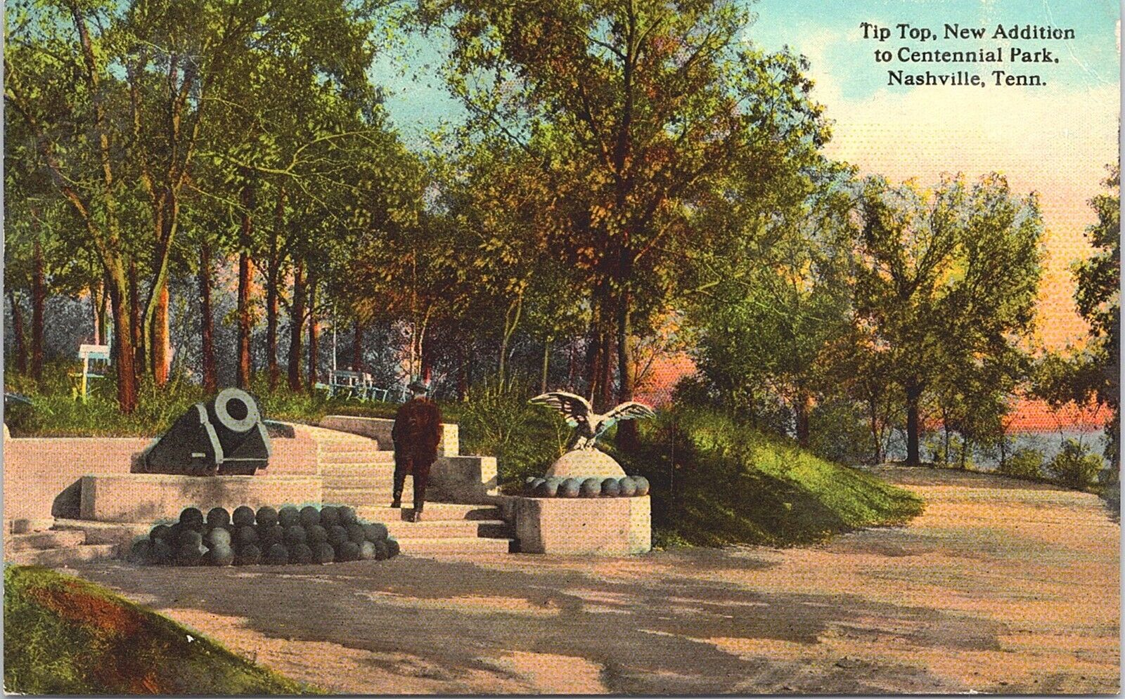Postcard Tip Top New Addition to Centennial Park Nashville Tennessee *C6368