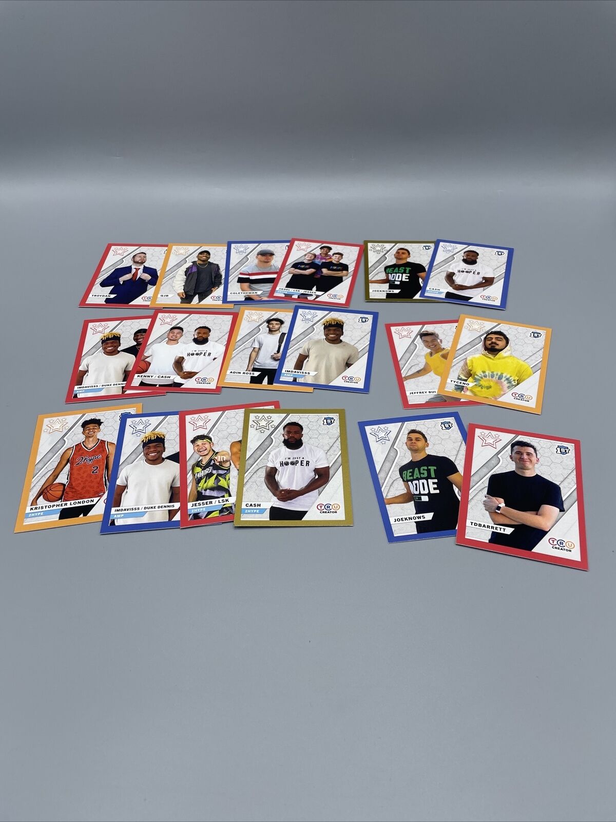 TruCreator Series Lot Of 180 Content Creator & Athletes Rookie Cards