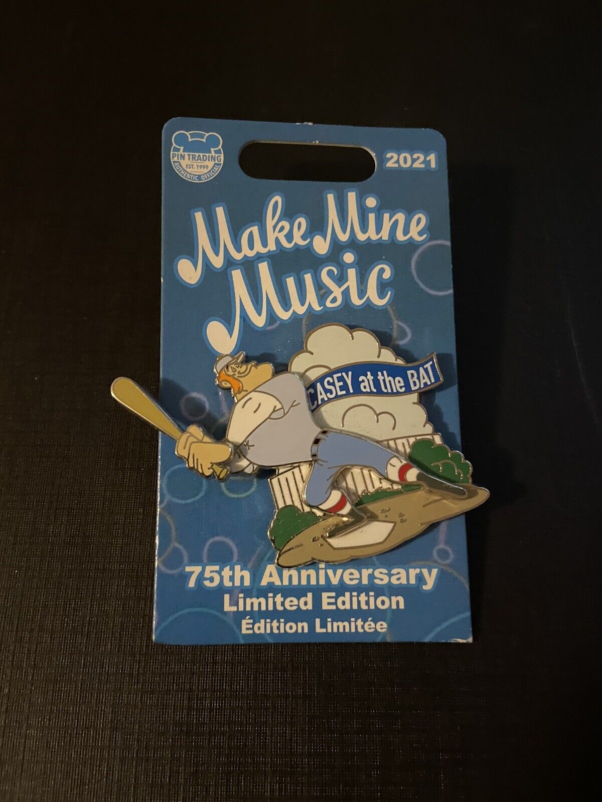 2021 Disney Parks Make Mine Music 75th Anniversary LE Pin Casey At The Bat