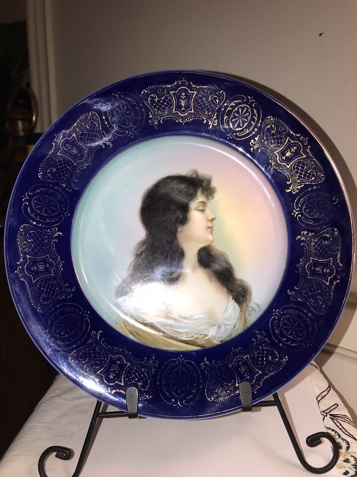 Antique Rosenthal Empire Portrait Plate