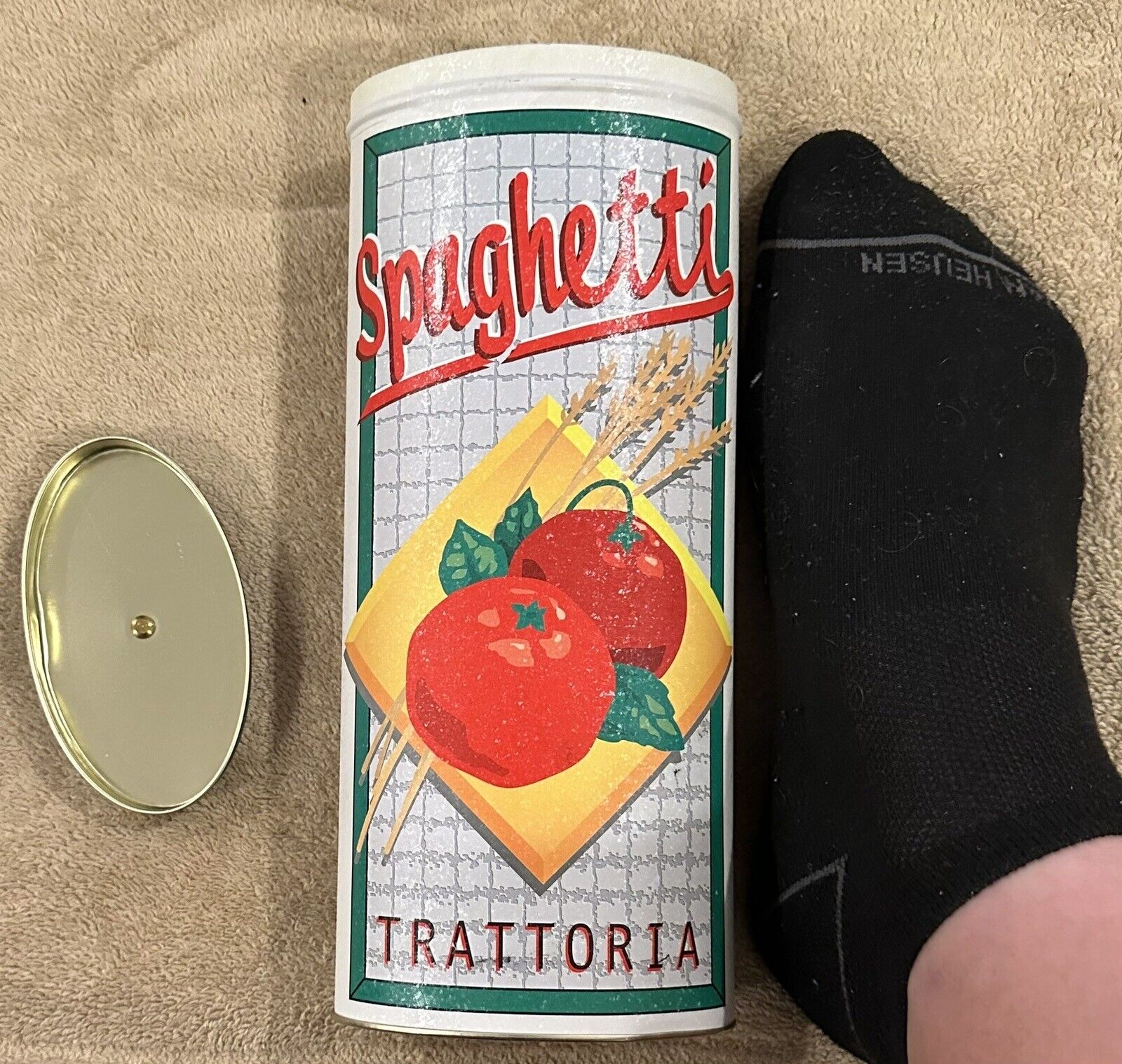 Spaghetti Trattoria Tin Canister