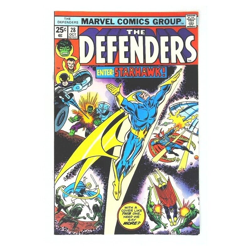 Defenders (1972 series) #28 in Very Fine condition. Marvel comics [l}