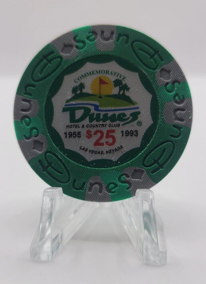 Dunes  Casino Las Vegas Nevada $25 Commemorative Tribute Chip 