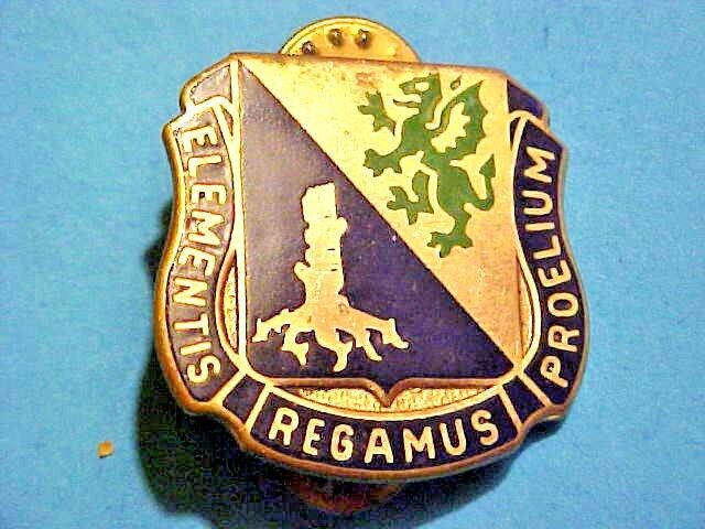 US Military Chemical Corps School DI DUI Pin Crest Medal Badge Clutchback G898