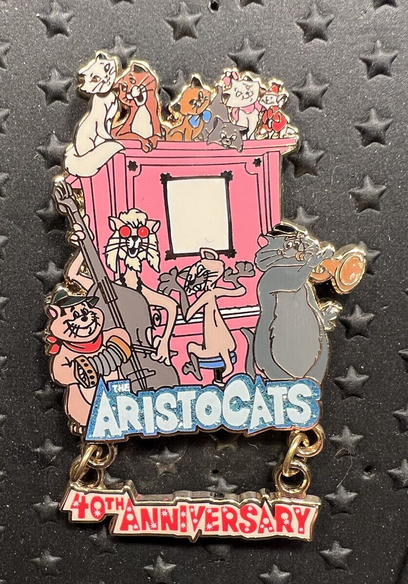 RARE ORIGINAL DISNEY STORE Europe Aristocats 40th Anniversary (Dangle) PIN 79065