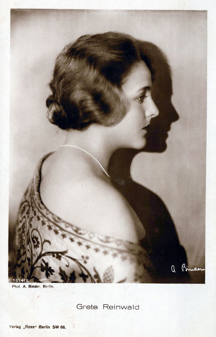 Greta Reinwald Real Photo Postcard rppc - German Film And Stage Actress