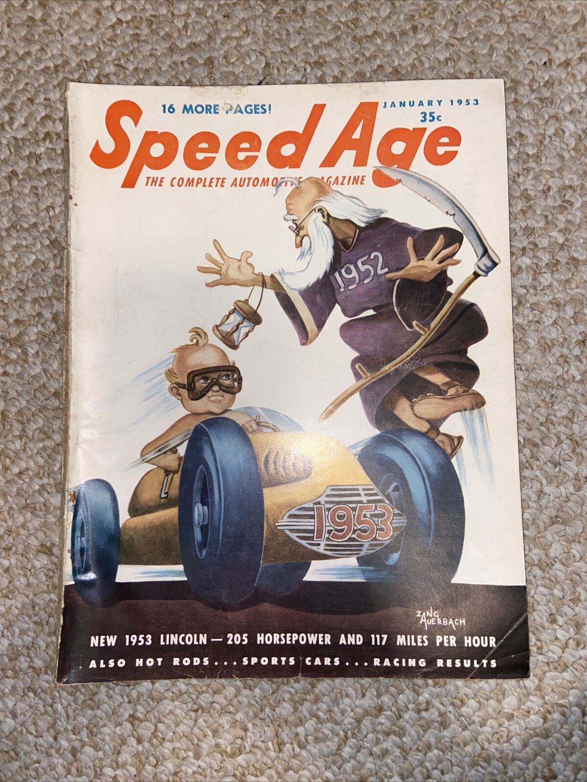 1953 Speed Age January Edition Automotive Magazine