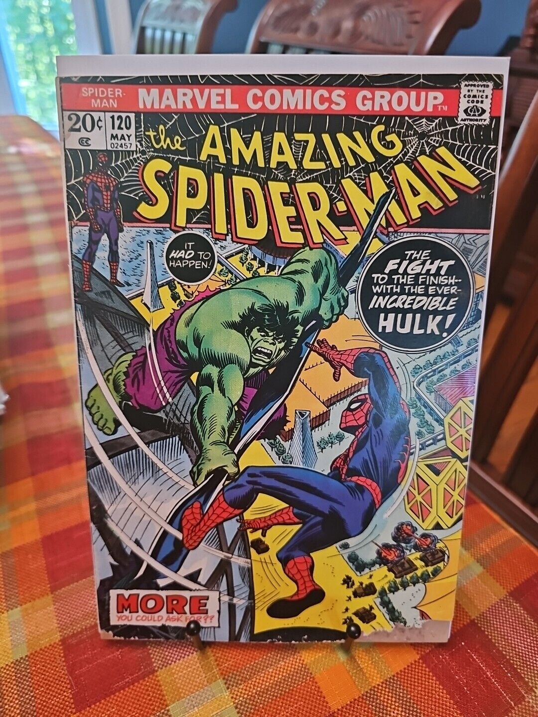 Amazing Spider-man #120, VG-, Spider-Man vs. The Hulk