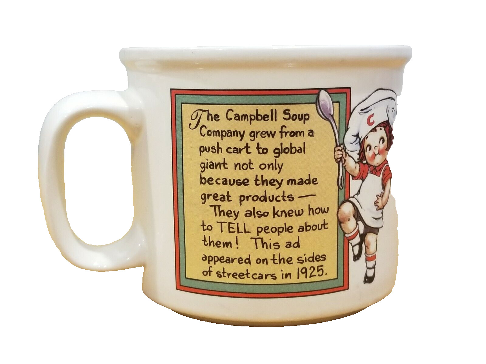 Vintage Campbell's Vegetable Soup Collectible Ceramic Mug Westwood 1993 