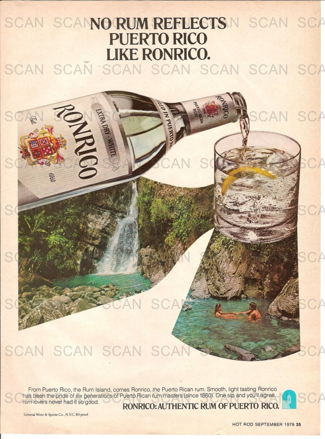 1979 Ronrico Rum Vintage Magazine  Ad  Puerto Rico