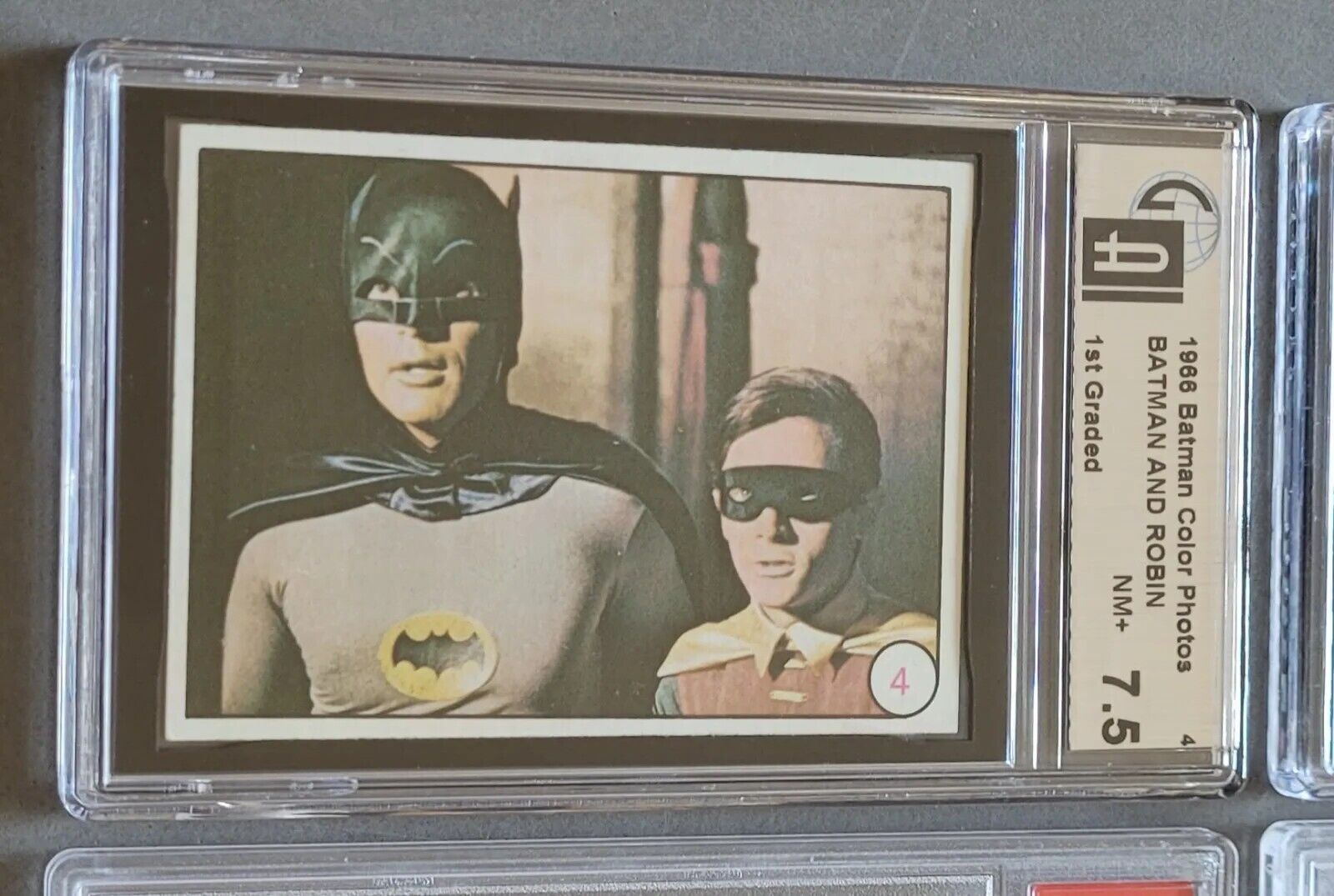 1966 Topps Batman Color BATMAN & ROBIN #4 GAI 7.5 NM+ Near Mint + Bat Laffs 1st