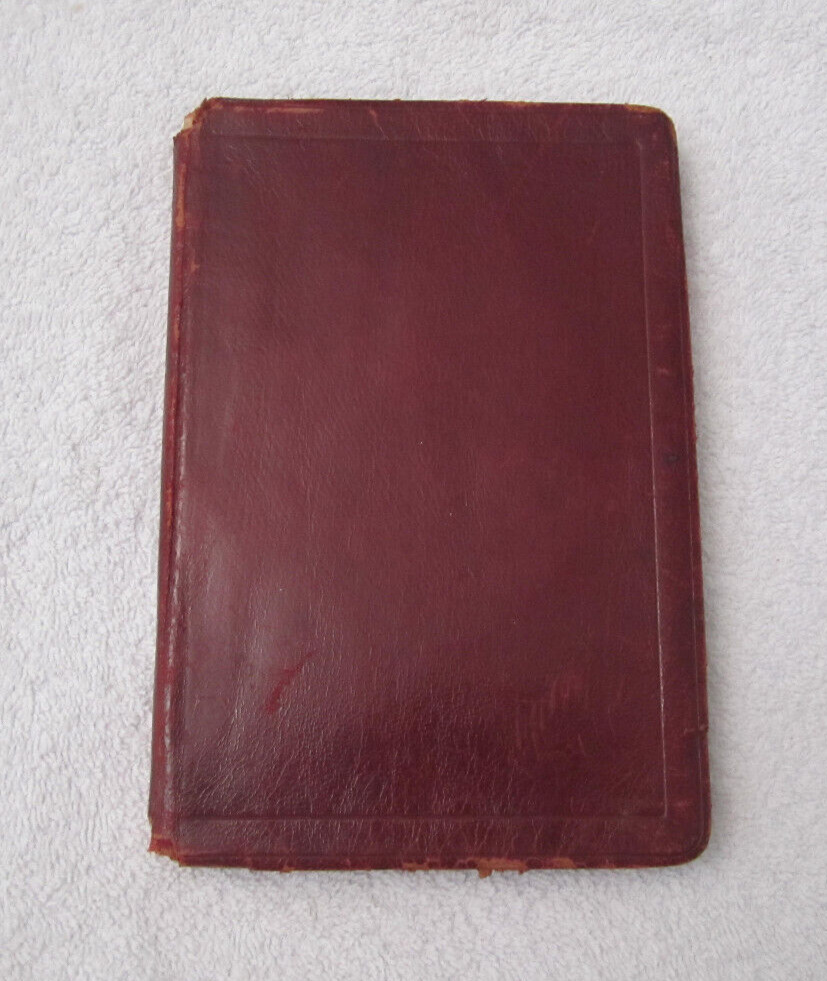 ANTIQUE LEATHER-BOUND HAND WRITTEN DIARY - 1908 to 1910
