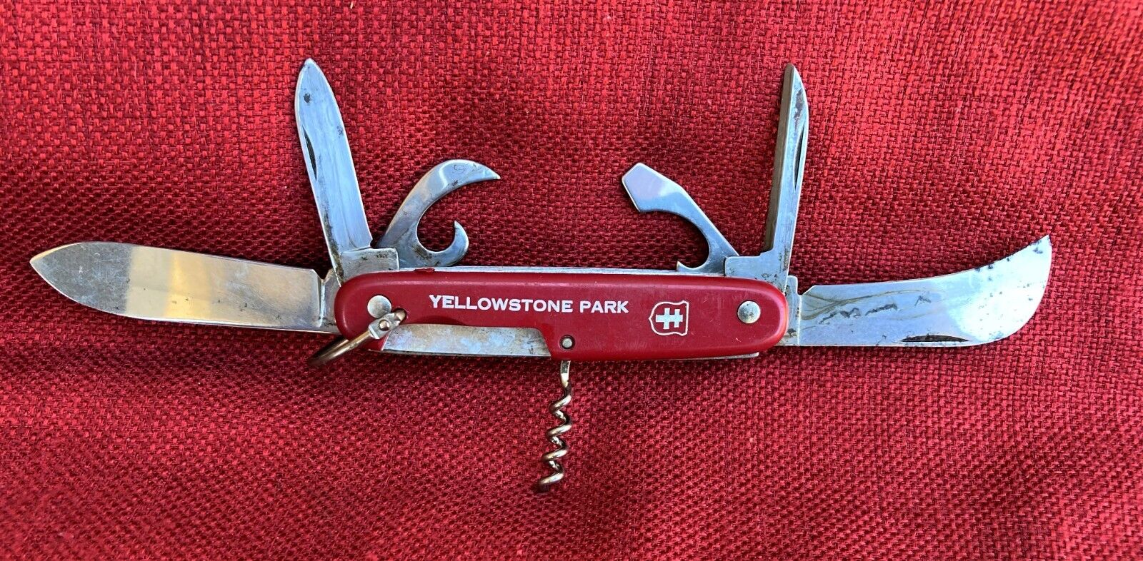 REDUCED-LARGE 70s -YELLOWSTONE NP-COLONIAL UTILITY CAMP POCKETKNIFE POCKET KNIFE