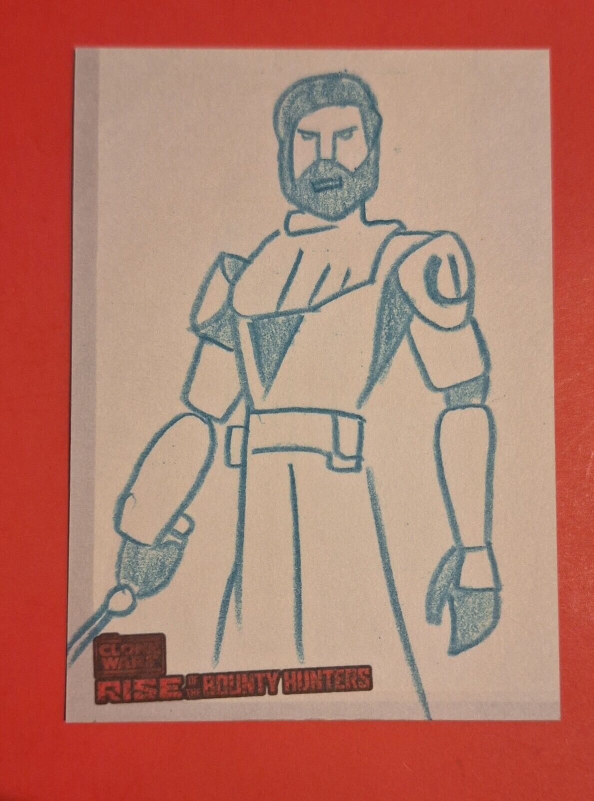 2010 Topps Star Wars Sketch Card ROTBH - Kenobi by Jason Hughes