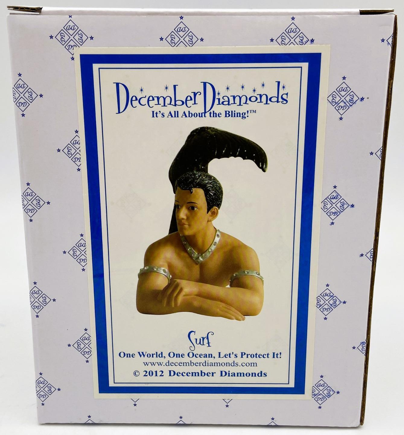 2012 December Diamonds Merman SURF Ornament, Rare & Retired, New in Box 55-90757