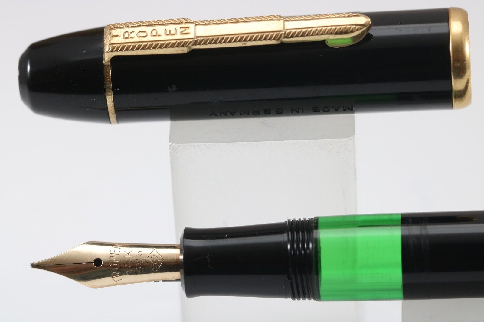 Vintage (c1958) Tropen Gold No. 300 DeLuxe Fine Fountain Pen (PRISTINE)