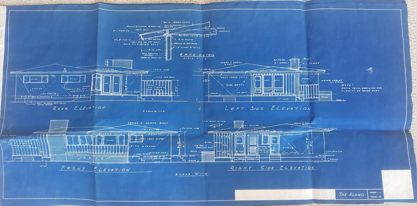 Architectural Blueprints Originals for House \