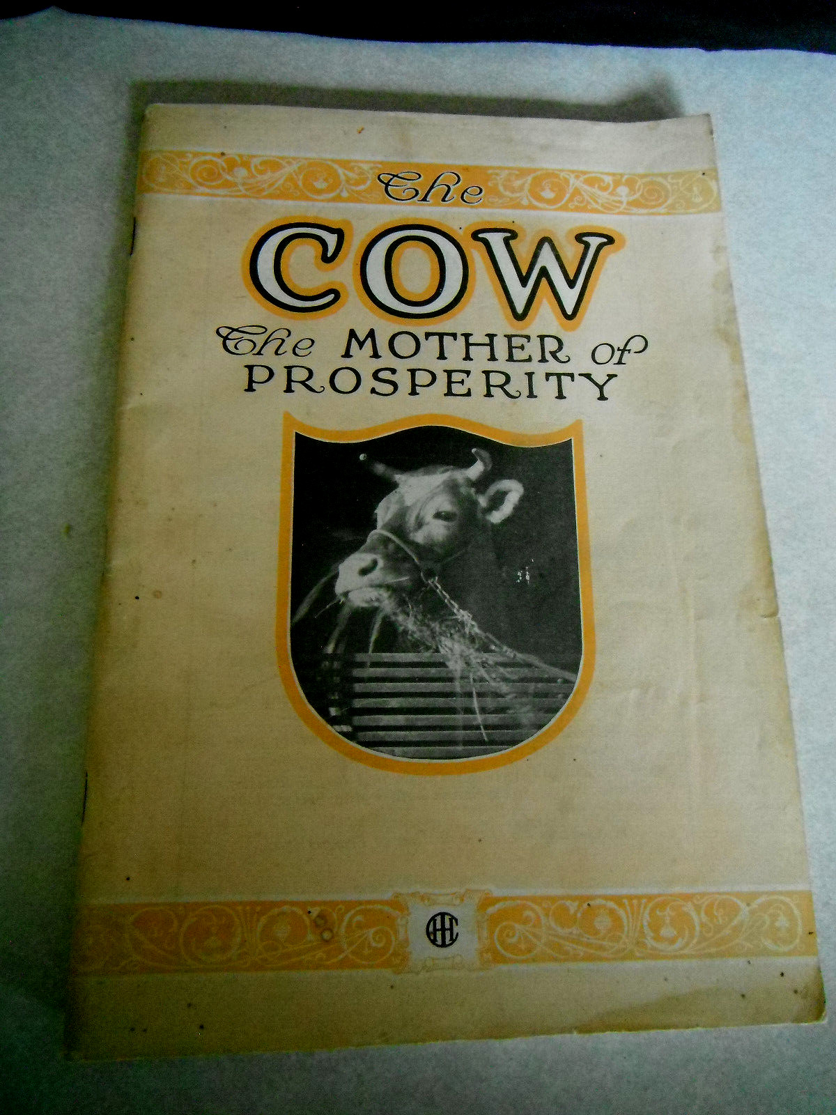 Vintage 1921 Agriculture Booklet International Harvester THE COW Dairy Farm