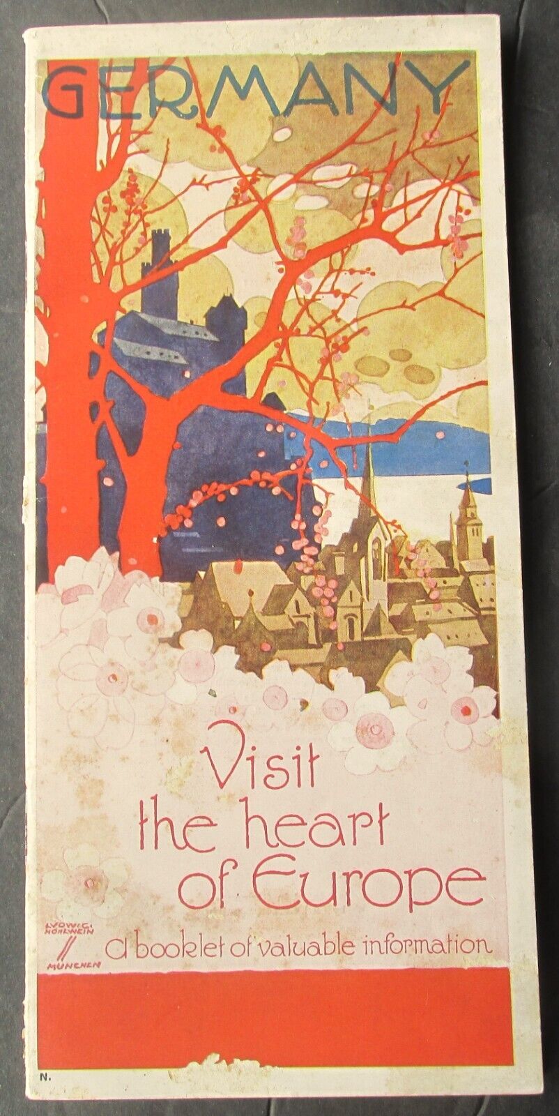 Original 1930\'s Visit The Heart Of Europe Germany Promotional Travel Booklet