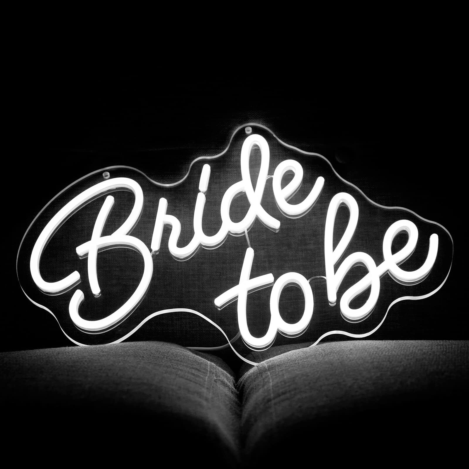 Bride to be Letters LED Wall Sign for Christmas Bridal Shower Bachelorette En...