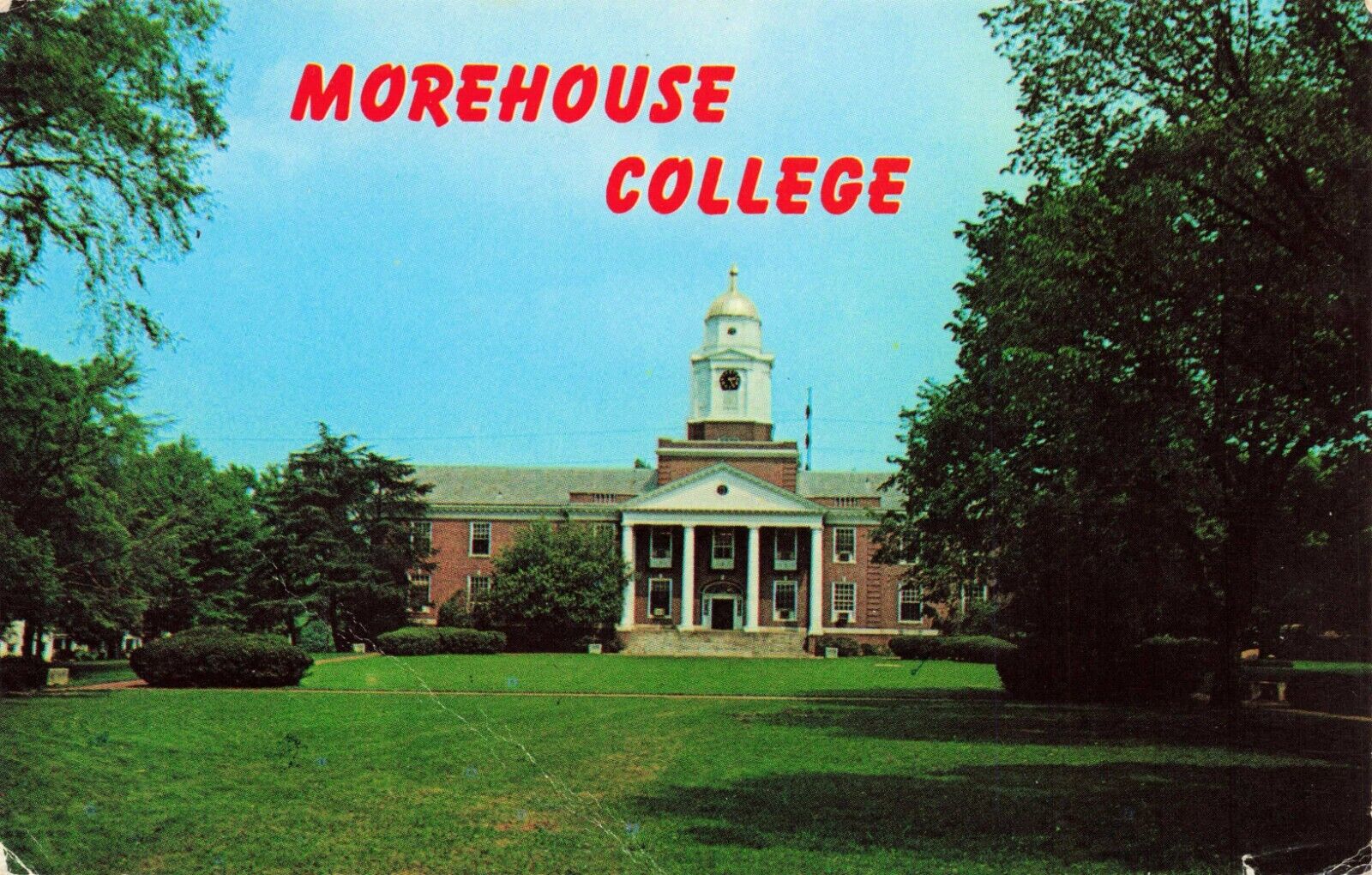 Morehouse College Atlanta Georgia GA Vintage Standard Postcard Posted 1972