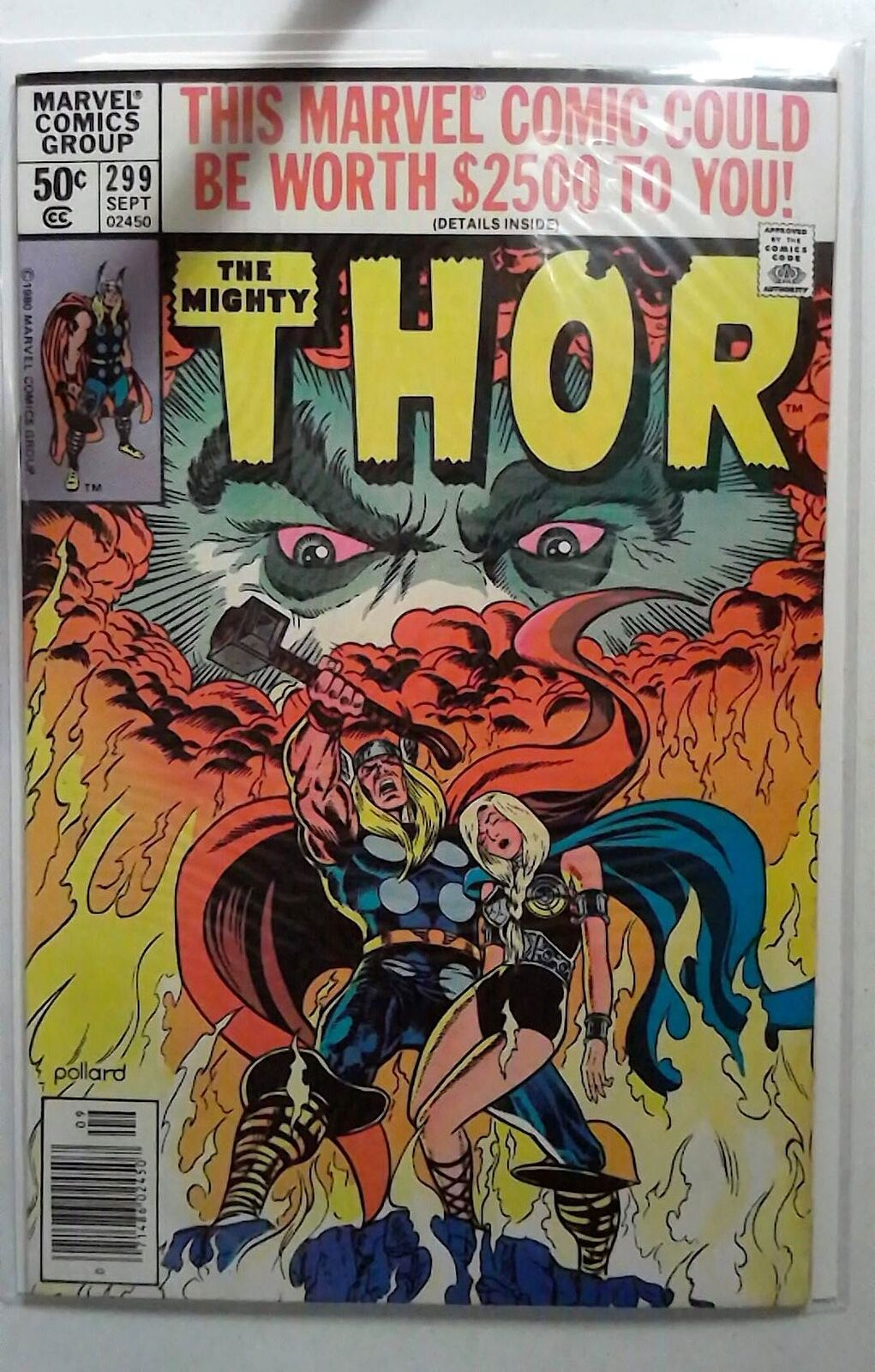 Thor #299 Marvel Comics (1980) VF Newsstand 1st Series 1st Print Comic Book