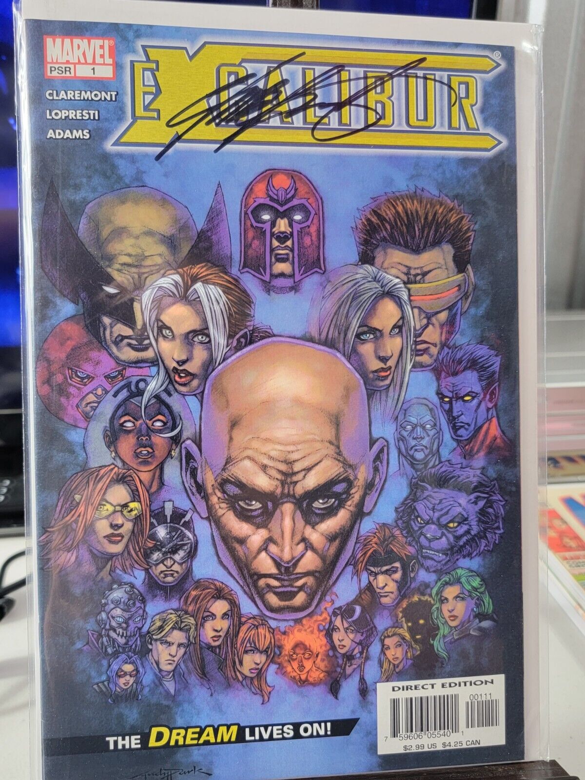 Excalibur #1 Marvel Comics July 2004 Chris Claremont signed