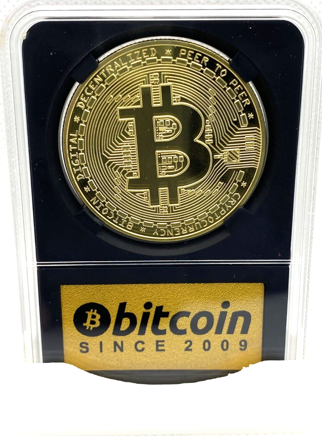 Bitcoin (BTC) Coin in Collector’s Edition Case - Physical Crypto Coin-1pc