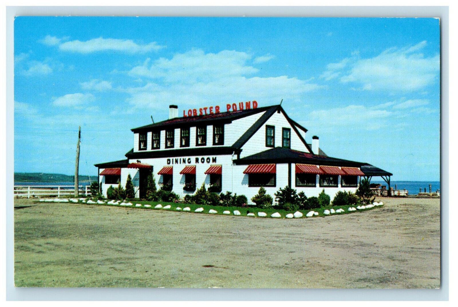 c1960s The Lobster Pound Restaurant Lincolnville Beach Maine ME Postcard
