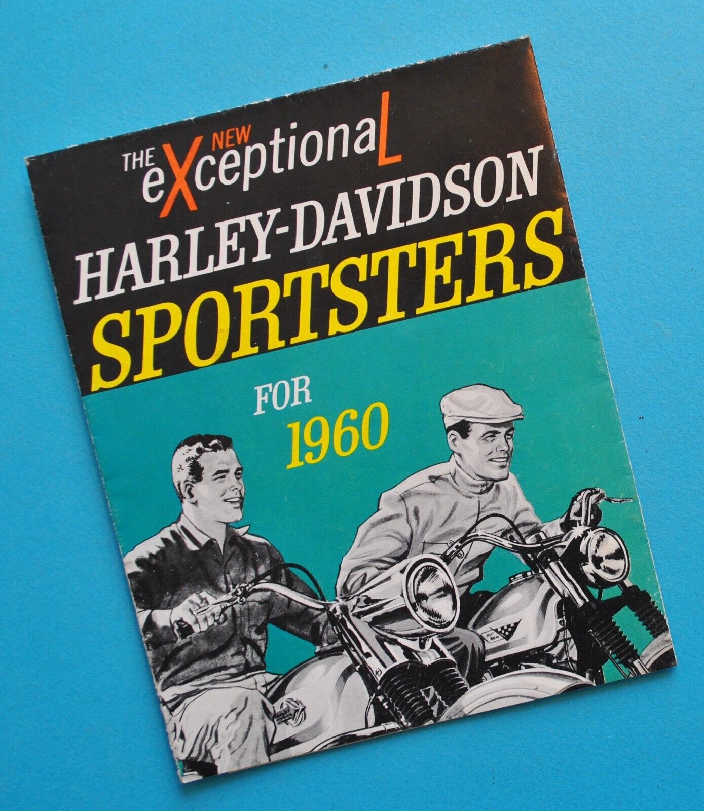 Original Vintage 1960 Harley Davidson Brochure XLH XLCH Sportster Motorcycle